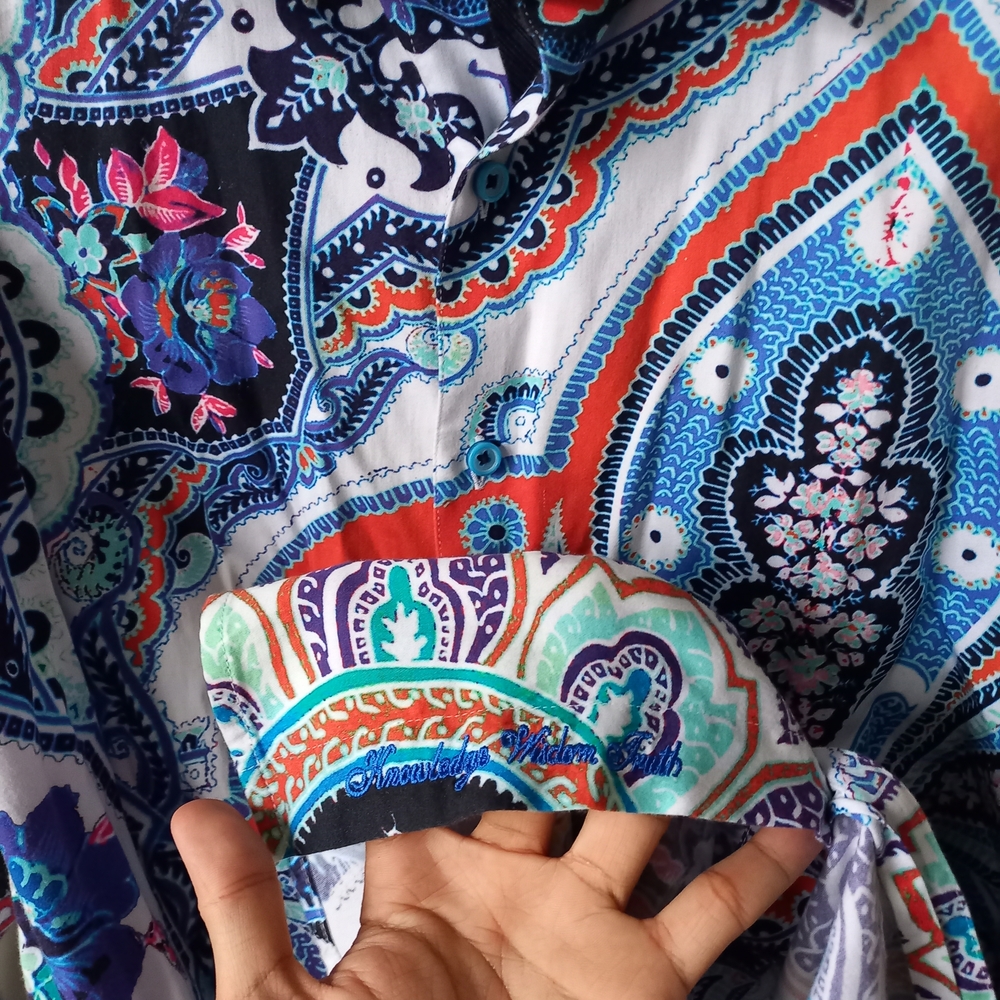 Robert Graham Devil's Treasure Button Down paisle… - image 3